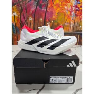 Adidas Adios Pro 4 M Size 12.5 Men's Running Black Silver JR1094 Worn Once